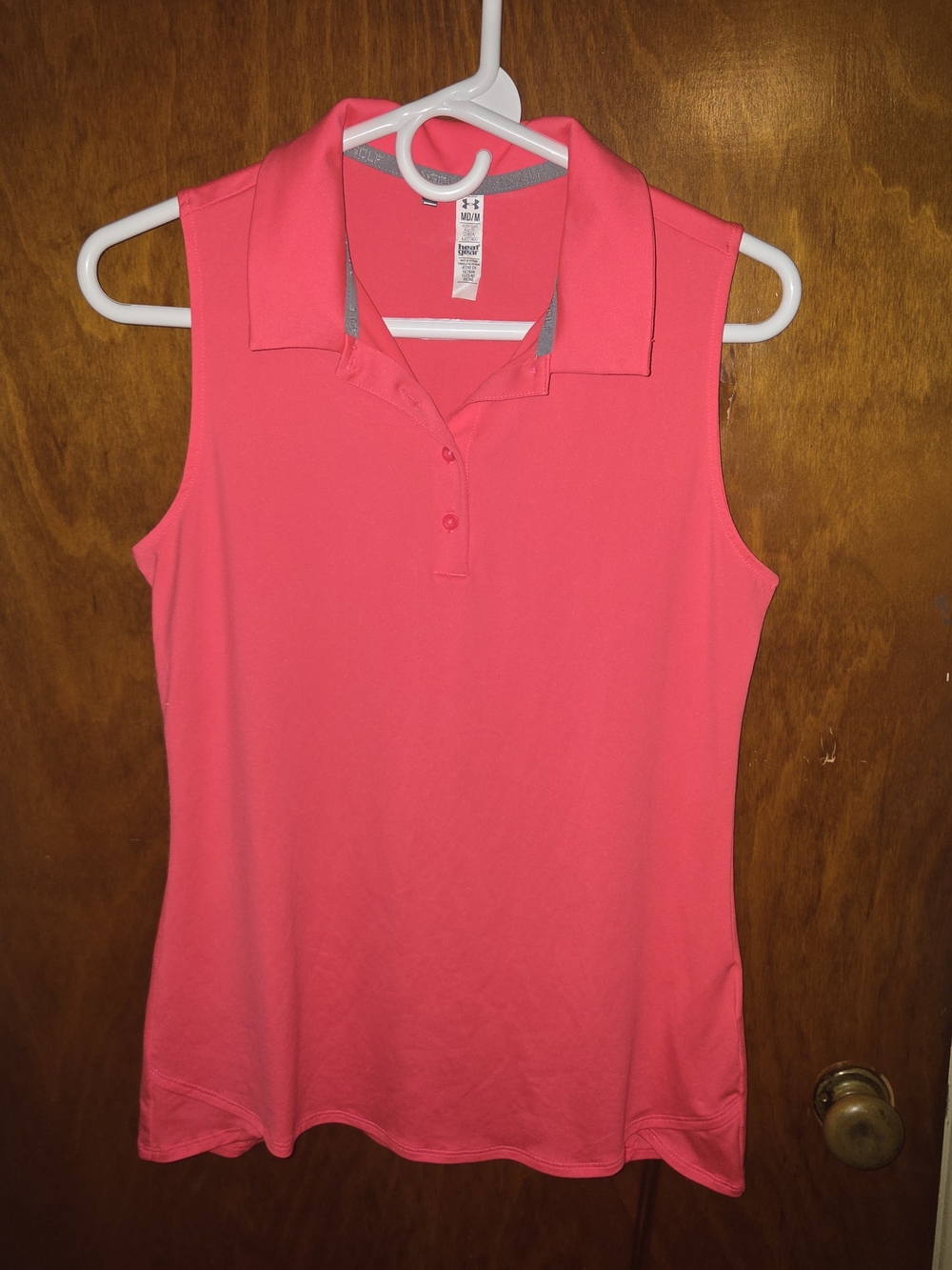 Under Armour Women's Sleeveless Golf Polo - Pink